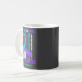 Teal Purple Ribbon Suicide Awareness Flag Uncle  Kaffeetasse (Vorderseite Links)