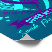 Teal Purple Suicide Prevention Awareness Nephew He Poster (Ecke)