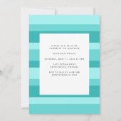 Teal Retro Arch Graduation Announcement Einladung (Rückseite)
