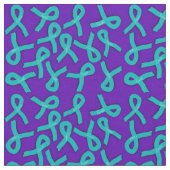 Teal Ribbons Stoff (Nahaufnahme)