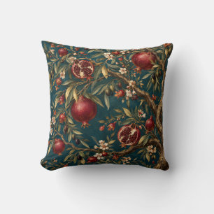 Teal Ruby Granatapfelhain Kissen