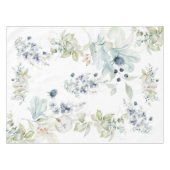 Teal & Sage Foliage Tischdecke (Vorderseite (Horizontal))