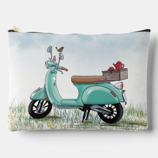 Teal Scooter Large Bag Zubehörtasche (Vorderseite)