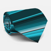Teal Serape Pattern Krawatte (Gerollt)