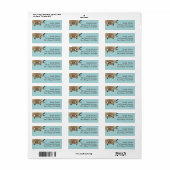 Teal Siamese Katzen Rücksendeadresse (Vorne)