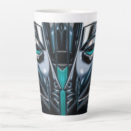 Teal & Silber-Profil Milchtasse