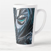 Teal & Silber-Profil Milchtasse (Rechts)