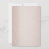 Teal Silver Floral Butterfly Tan Engagement party Einladung (Rückseite)