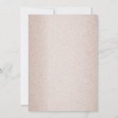 Teal Silver Floral Copper Butterfly Tan Wedding Einladung (Rückseite)