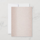 Teal Silver Floral Copper Butterfly Tan Wedding Save The Date (Rückseite)