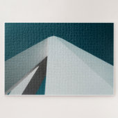 Teal sky and White roof Puzzle (Horizontal)