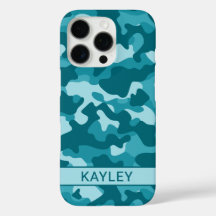 Teal-Tarnmuster Personalisiert