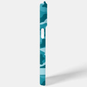 Teal-Tarnmuster-Personalisierung Case-Mate iPhone Hülle (Rückseite / Rechts)