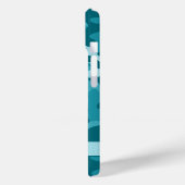 Teal-Tarnung Personalisiert Case-Mate iPhone Hülle (Rückseite / Links)