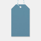 Teal Tartan | Geschenktasche Geschenkanhänger (Rückseite)