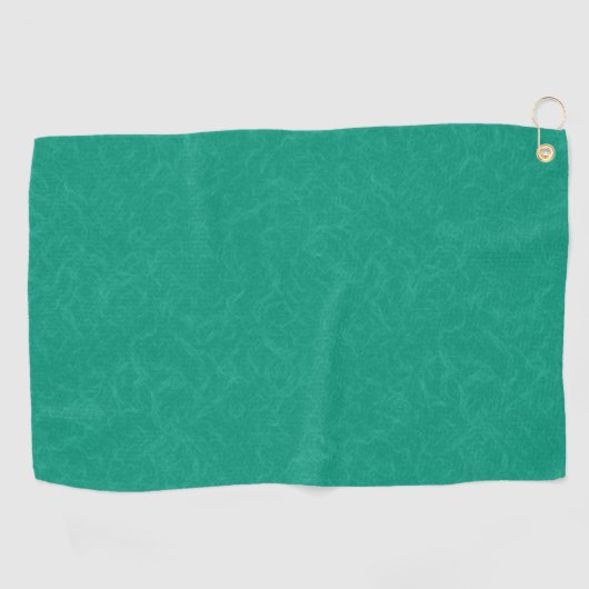 Teal textured surface with subtle swirling pattern golfhandtuch (Horizontal)