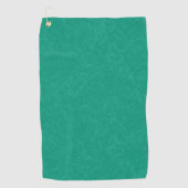 Teal textured surface with subtle swirling pattern golfhandtuch (Vorderseite)