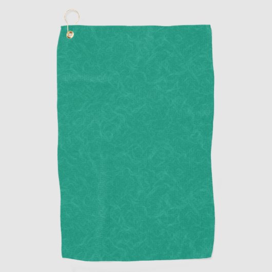 Teal textured surface with subtle swirling pattern golfhandtuch (Vorderseite)