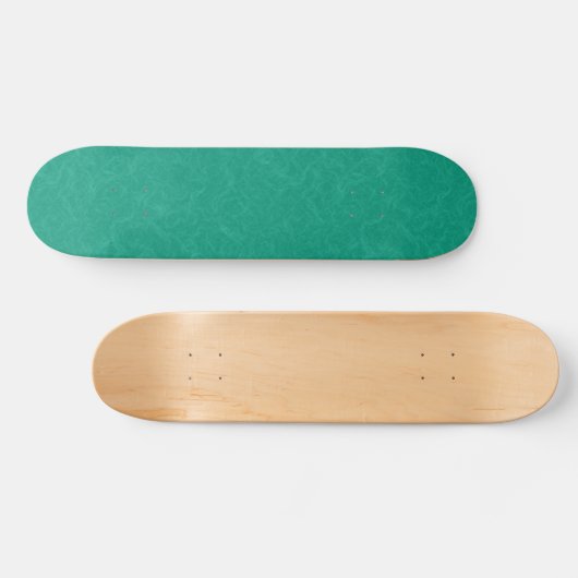 Teal textured surface with subtle swirling pattern skateboard (Horizontal)