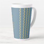 Teal Tide Gold Wellen Milchtasse (Rechte Ecke)