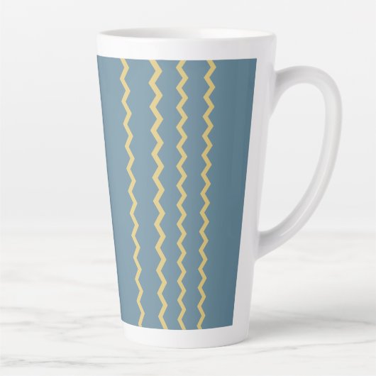 Teal Tide Gold Wellen Milchtasse (Rechts)