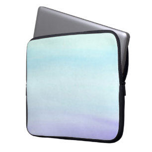 Teal to Purple Watercolor Wash Zazzle _Growshop Laptopschutzhülle
