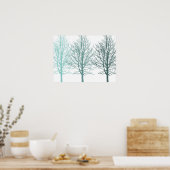 Teal Trees Poster (Küche)