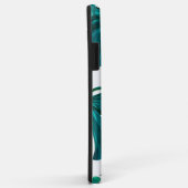 Teal Tropical Monstera Leaf Seamless Pattern Art Case-Mate iPhone Hülle (Hinten/Rechts)