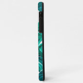 Teal Tropical Monstera Leaf Seamless Pattern Art Case-Mate iPhone Hülle (Hinten/Links)