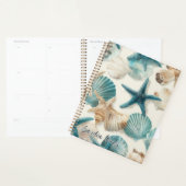 Teal Turquoise green corals pattern  Planer (Anzeige)