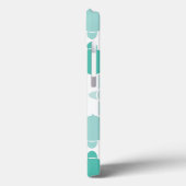 Teal Turtle Pattern Case-Mate iPhone Hülle (Rückseite / Links)