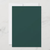 Teal-Twilight-Anemone-Hochzeit Einladung (Rückseite)