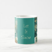 Teal und goldene Kerze mit Geschenkbox Kaffeetasse (Mittel)