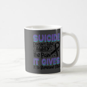 Teal und Lila Band für Suizidpräventionsbewusstsei Kaffeetasse