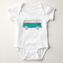 Teal Van Bodysuit - Babygeschenk