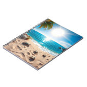 Teal Watercolor Sea Turtle Coastal Zen Notizblock (Linke Seite)