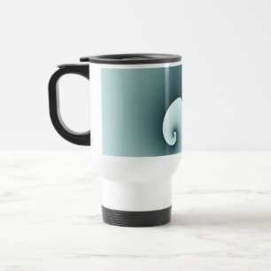 Teal-Wellen Reisebecher