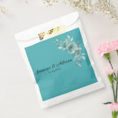 Teal Whisper Blooms Hochzeit Geschenktütchen (Versiegelt)