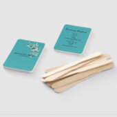 Teal Whisper Blooms Wedding Fächer (Non-assembled)