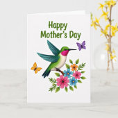 Teal Wings Muttertagskarte Karte (Gelbe Blume)