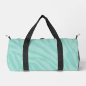 Teal Zebra Print Duffle Bag (Vorderseite)