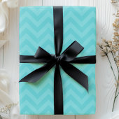 Teal-Zickzack-Moderne Chic Geschenkpapier