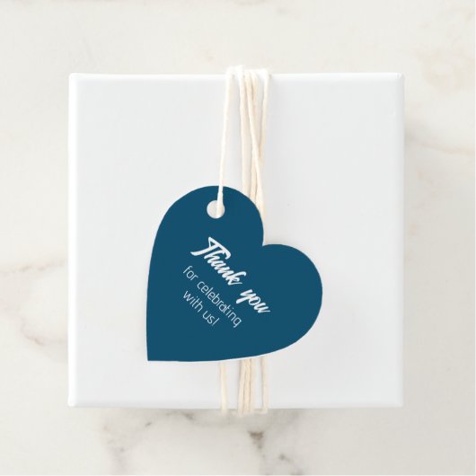 Tealblaue Braut-Squad Danke Geschenkanhänger (Beispiel)