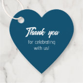 Tealblaue Braut-Squad Danke Geschenkanhänger (Vorderseite)