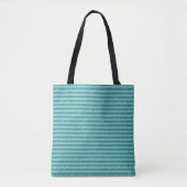 Tealgrüner Glitter-Stil horizontale Streifen Tasche (Vorderseite)