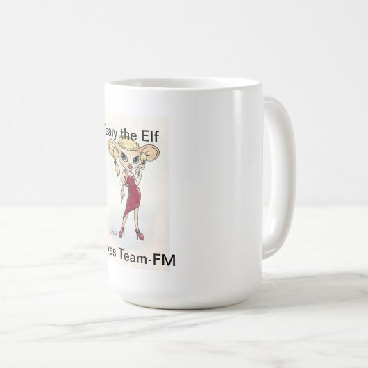 Tealy die Elf-Lieben Team-FM Tasse (VorderseiteRechts)