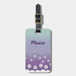 Tealy-Lila Blasen Gepäckanhänger