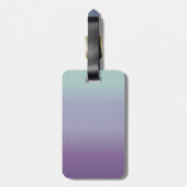 Tealy-Lila Blasen Gepäckanhänger (Rückseite vertikal)