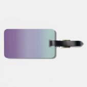 Tealy-Lila Blasen Gepäckanhänger (Rückseite horizontal)