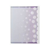 Tealy-Lila Blasen Notizblock (Rotiert)